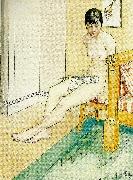 Carl Larsson japansk nakenmodell Spain oil painting artist